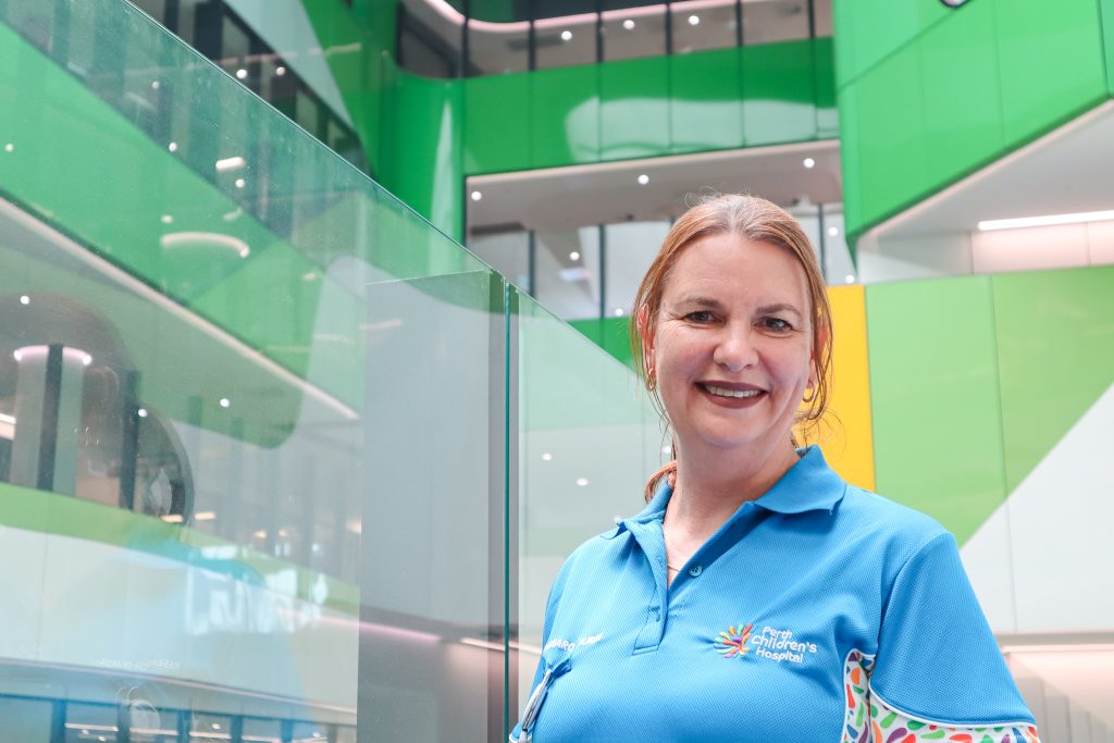 Research nurse Jane McNally at Perth Children's Hospital