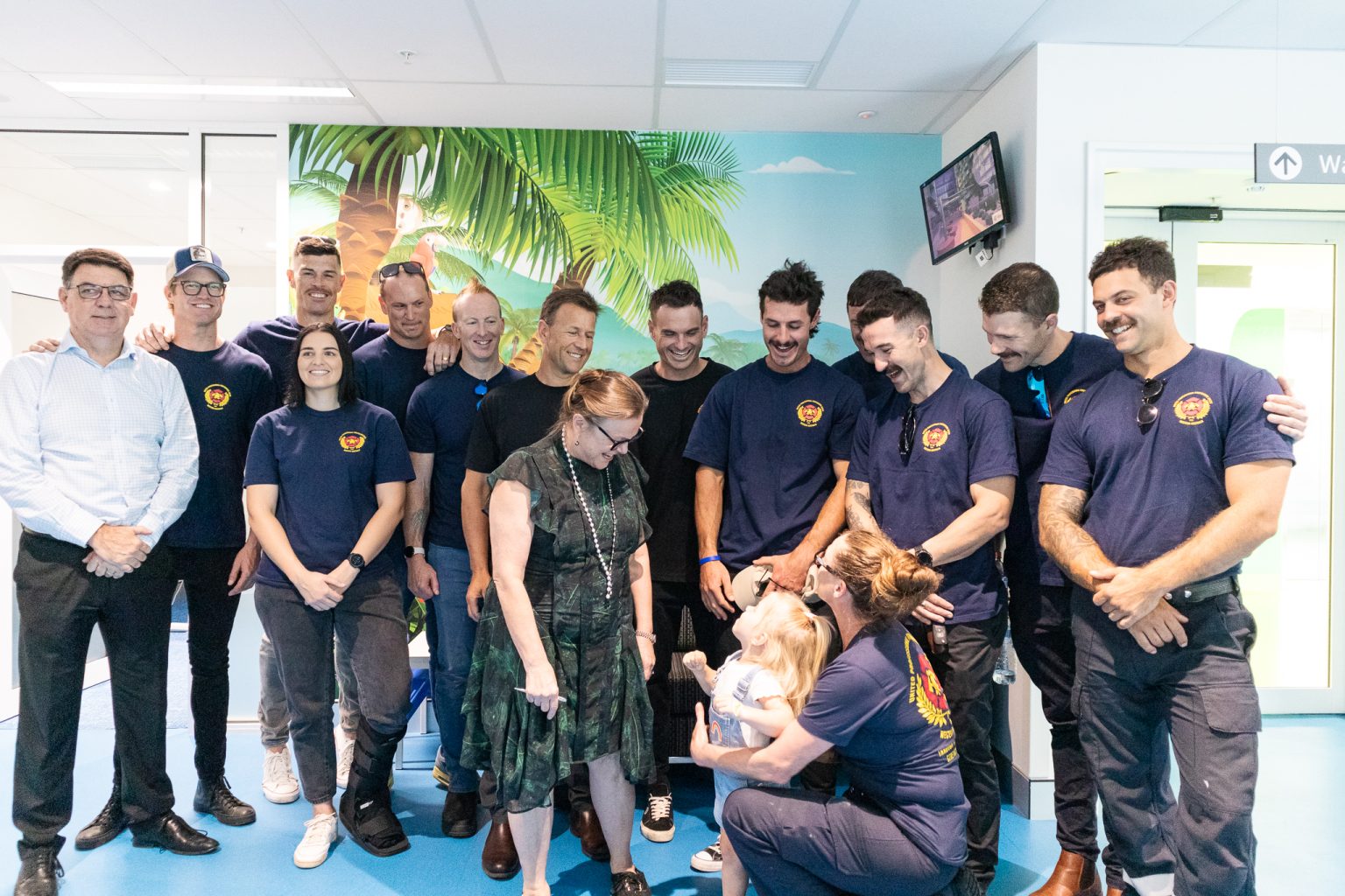 Perth firefighters tour Burns Service at PCH. Perth Childrens