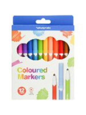 Coloured Markers (Pack of 12)