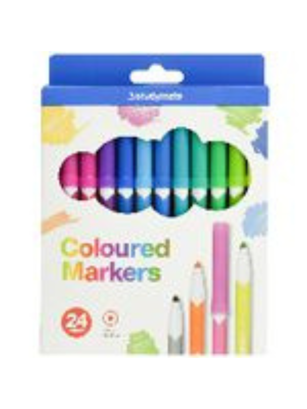 Coloured Markers (Pack of 24)